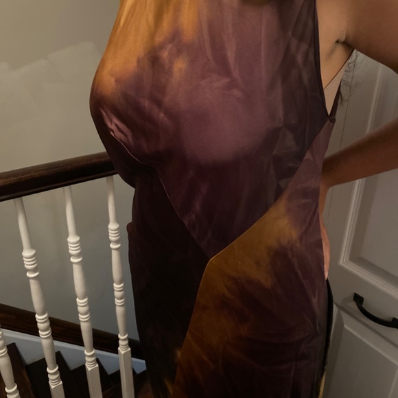 Brown /copper colour dress size M-L - Picture 4 of 7